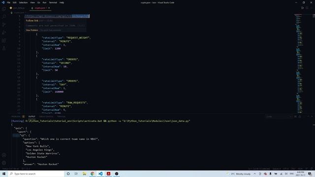 كل ما تحتاج الى معرفته عن بيانات JSON + سحب معلومات العملات الرقمية من منصة Binance смотреть онлайн
