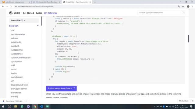 Aula 75 - Introduzindo Image Picker e Expo Permissions смотреть онлайн