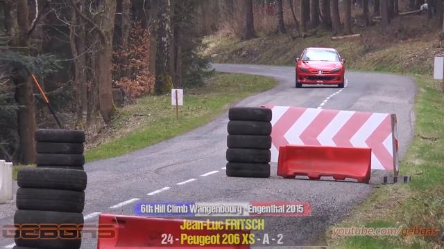 Peugeot 206 XS - Jean-Luc FRITSCH - HILL CLIMB - 2015 - Wangenbourg-Engenthal смотреть онлайн