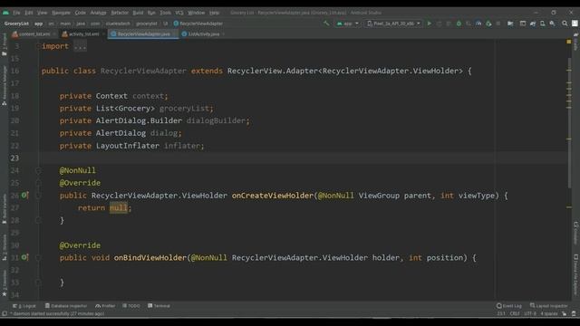 Android Studio Grocery List Application using SQLite Database Complete Video #AndroidStudio #Java смотреть онлайн