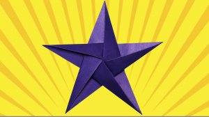 Как сделать звезду из бумаги. Звезда из бумаги. Подарок на 23 февраля 9 мая. Поделки на 9 мая