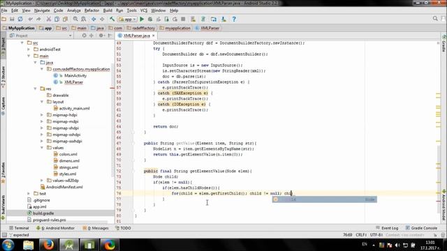 Working with XML in Android Studio смотреть онлайн