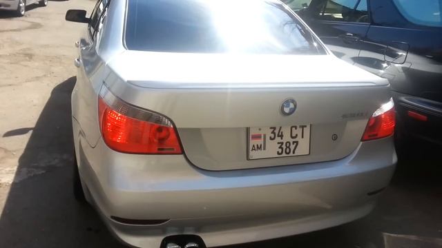 BMW 525i E60 muffler delete brutal sound смотреть онлайн