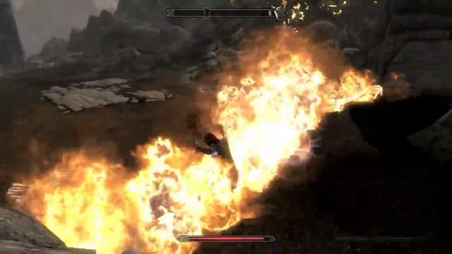 Как убить дракона в скрытности Skyrim смотреть онлайн
