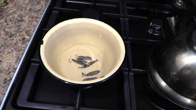 Чистим блесны с помощью лимонной кислоты. смотреть онлайн