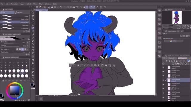 Ellumacent Art Drawing anime sketch Kassy Timelapse #45 смотреть онлайн