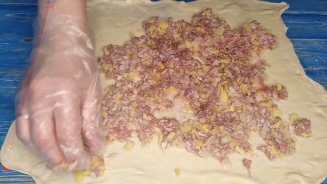 ОСТАЛОСЬ ПЕЛЬМЕННОЕ ТЕСТО? Вкусный пирог будет на столе смотреть онлайн