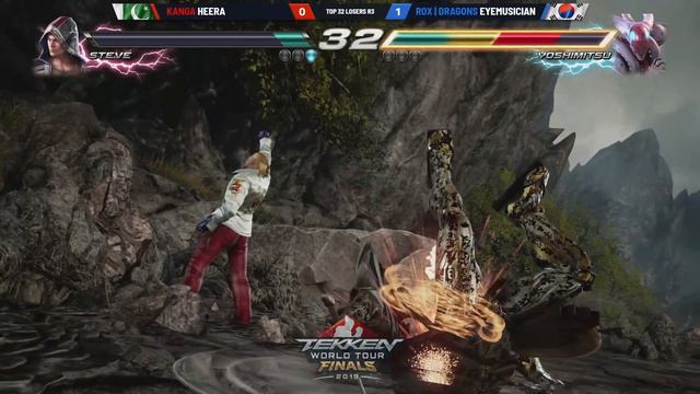 Tekken World Tour 2019 Finals - KANGA Heera VS ROX DRAGONS EyeMusician - Offstream LCQ Top 32 смотреть онлайн