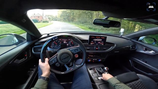 AUDI RS7 C7 605HP | REVIEW On AUTOBAHN [NO SPEED LIMIT] By AutoTopNL