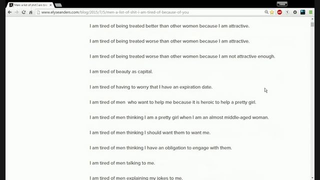 Telos954 & Cishetwhiteoppressor discuss "Men: A list of shit I am tired of because of you" смотреть онлайн