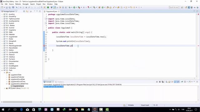 Nesne Yönelimli Programlama Java 106 LocalDateTime смотреть онлайн