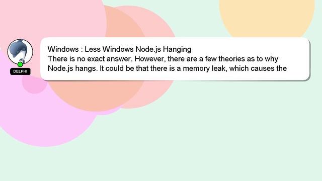 Windows : Less Windows Node.js Hanging смотреть онлайн