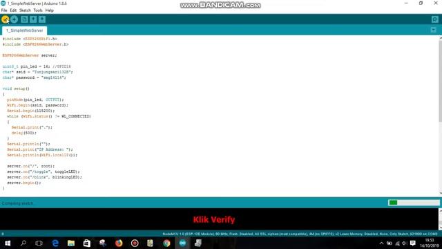 Simple Web Server menggunakan node mcu. смотреть онлайн