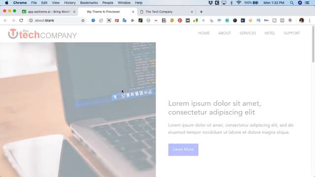 WPtheme.ai 1st Demo on WordPress Theme Automation смотреть онлайн