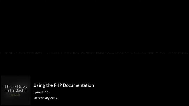 ?️13: Using the PHP Documentation смотреть онлайн