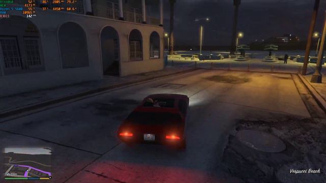 GTA 5: RTX4060 + AMD Ryzen 5 5600 (High/Ultra 1080p)