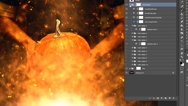 Make A Fiery Halloween Pumpkin In Adobe Photoshop