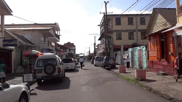 DOCTOR PEPPER! Driving through downtown Roseau with Pepper (capital of Dominica) смотреть онлайн