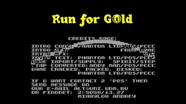 Run For Gold Crack Intro - Power Of Sound [#zx spectrum, zxaaa.net, zxdemo.ru] смотреть онлайн