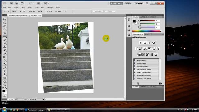[Photoshop Tutorial]-How To Rotate Arbitrary смотреть онлайн
