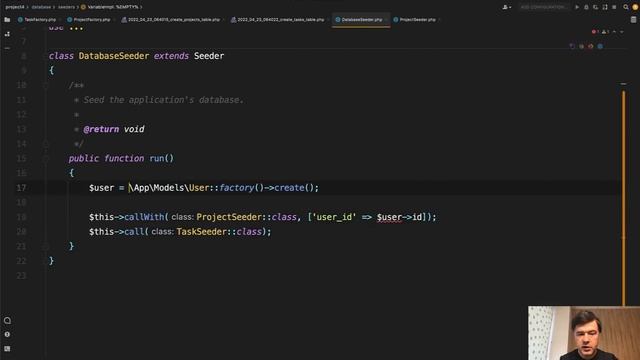 Laravel Seeders: How to Pass Parameters? смотреть онлайн