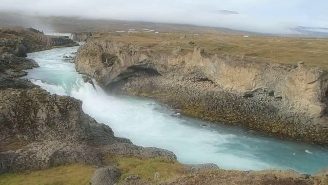 Godafoss, Акюрейри, Исландия смотреть онлайн