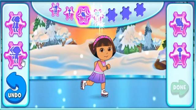 Dora the Explorer Games: Dora's Ice Skating Spectacular - KIDS GAMES CHANNEL смотреть онлайн
