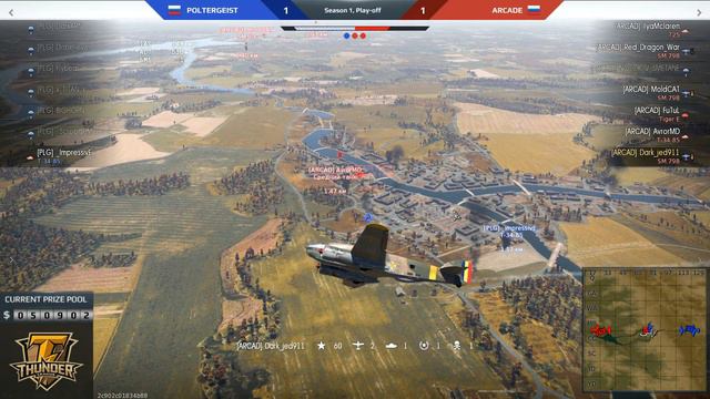 [RU] POLTERGEIST vs ARCADE | War Thunder League Playoffs смотреть онлайн