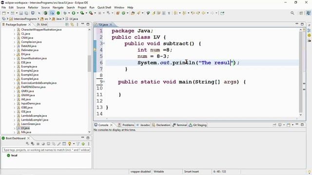 Local variable in Java смотреть онлайн