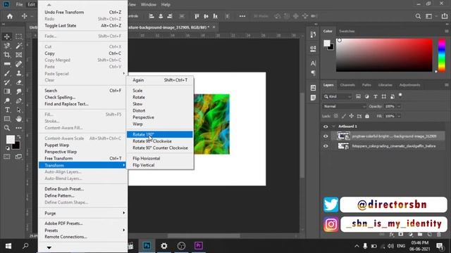 Free Transform & Transform | Photoshop Tutorial Tamil смотреть онлайн