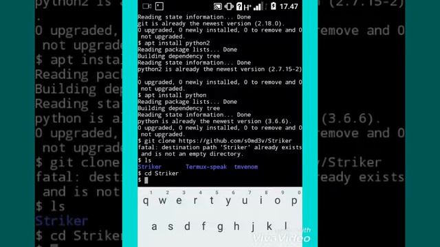 cara install Striker di Termux смотреть онлайн