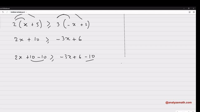 Solve Inequalities with Brackets and Fractions смотреть онлайн