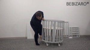 Инструкция по сборе овальной кроватки BEBIZARO HEIRLOOM маятник поперечный