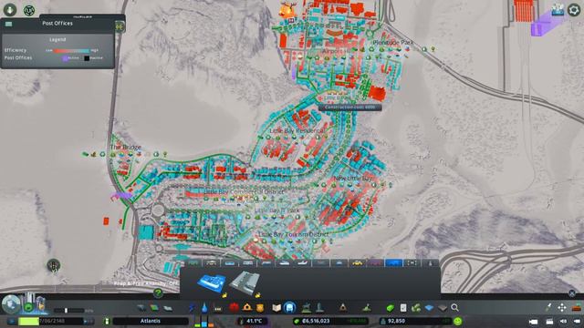 Delivering Xmas Mail With Post Offices - Cities Skylines - Atlantis - Episode 45 смотреть онлайн