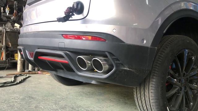 Catback exhaust system on a 2022 Geely Coolray смотреть онлайн