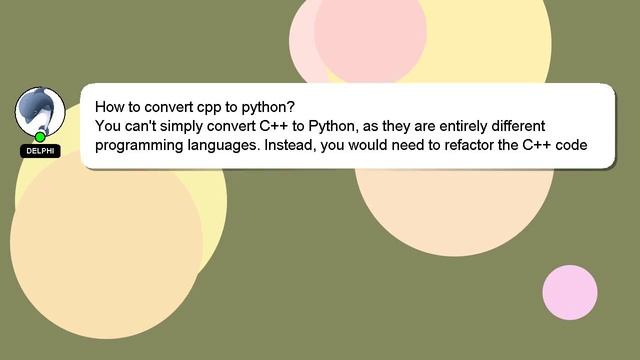 How to convert cpp to python? смотреть онлайн