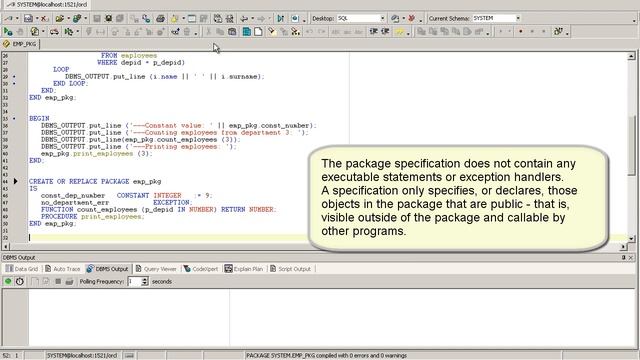 PL/SQL Oracle Tutorial - Packages - PL/SQL for beginners (Lesson 5) смотреть онлайн