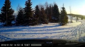 KIA Sportage II 4WD по снегу.