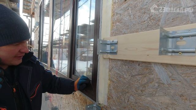 ПРАВИЛЬНОЕ наружное УТЕПЛЕНИЕ стен КРИВОГО КАРКАСНОГО ДОМА своими руками✔️ Монтаж вент фасада Москв смотреть онлайн