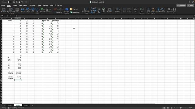 Excel Control XR Chart How to make XR Control Chart in Excel смотреть онлайн