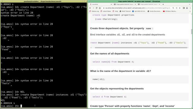 AMOS II Dabase system - presentation using "copy and paste" tutorial смотреть онлайн
