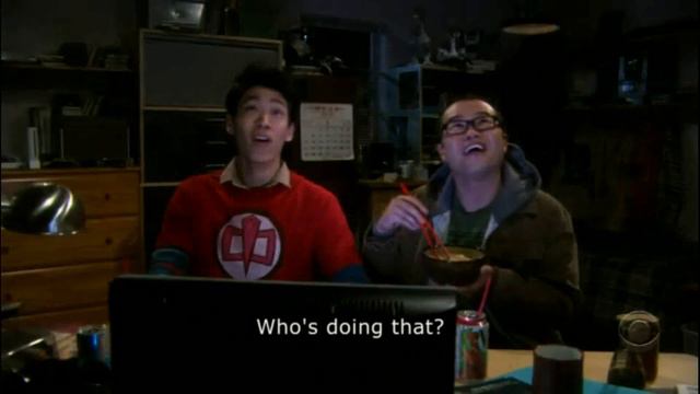 Chinese Nerds watching Leonard and Sheldon fighting. The Big Bang Theory смотреть онлайн