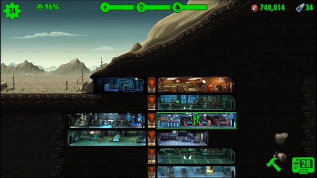 Fallout Shelter PC (Survival) Part 39 - "Cap and Trade Offs" - Finish Bottle & Cappy Quests смотреть онлайн