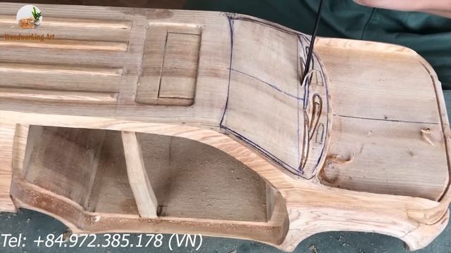 Building a Toyota Prado Land Cruiser 2020 Wooden Model: The Skill and Craftsmanship of a Carpenter смотреть онлайн