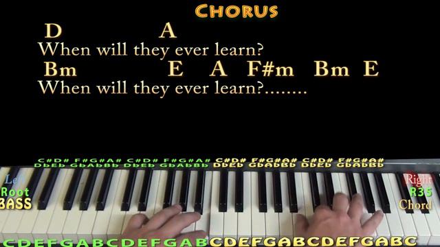 Where Have All the Flowers Gone (Pete Seeger) Piano Cover Lesson in A with Lyrics смотреть онлайн