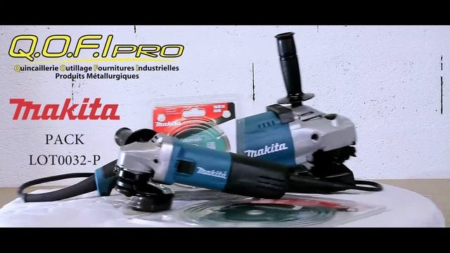 Ensemble de 2 meuleuses (9558HNRG + GA9020) LOT0032-P Makita смотреть онлайн