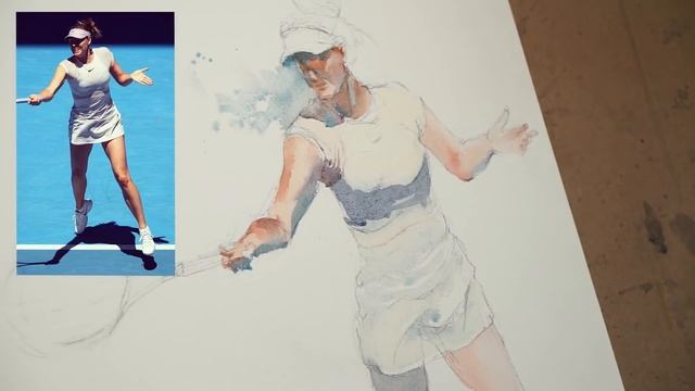 Painting a sports figure in watercolor ? смотреть онлайн