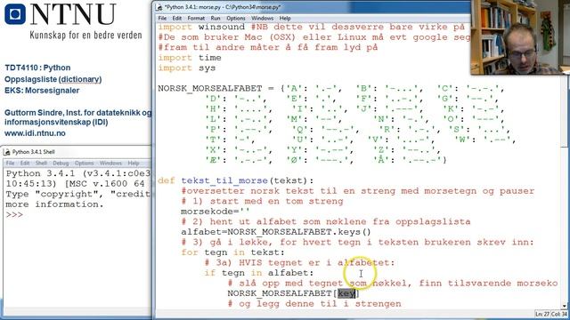 Python dictionary EKS Morsesignaler смотреть онлайн