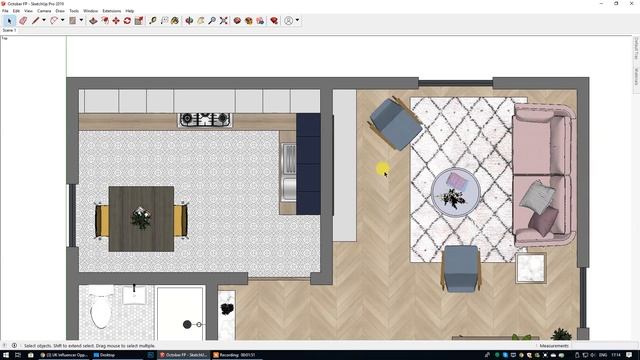 Dividing a Line into Equal Segments in SketchUp Without Using the Tape Measure or a Calculator! смотреть онлайн