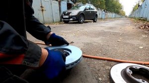 Замена передних тормозных дисков Ate, Форд Транзит 2.4-2.2  #ate#тормоза#фордтранзит#тормозныедиски